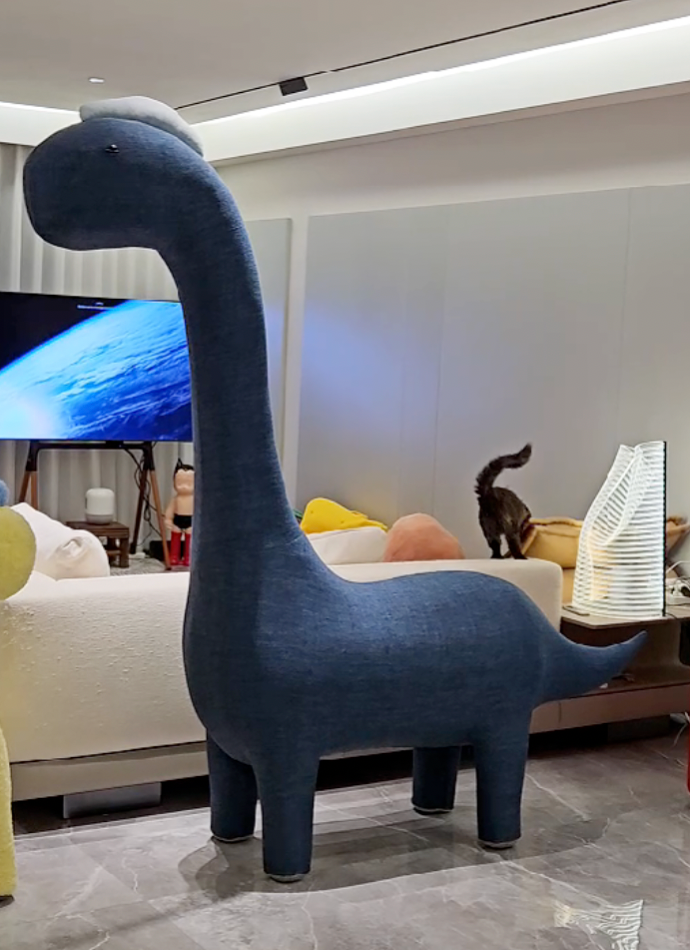 6.8 ft Giant Dinosaur Cat Tree – Customizable Pet-Friendly Furniture for Cats & Humans | BonDev