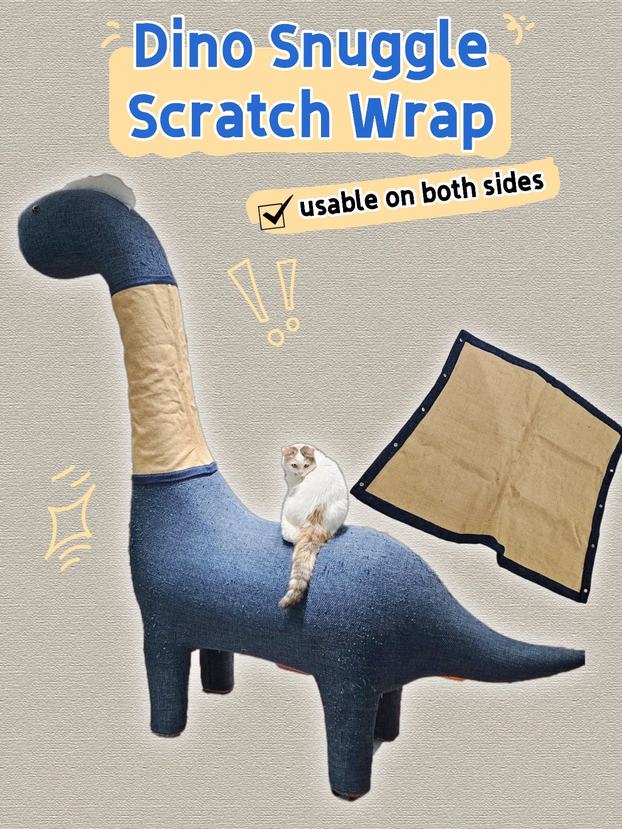 6.8 ft Giant Dinosaur Cat Tree – Customizable Pet-Friendly Furniture for Cats & Humans | BonDev